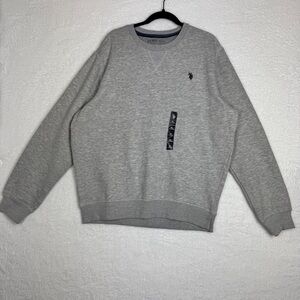 288. NWT U.S. Polo Assn. Light Gray Crewneck Sweater
